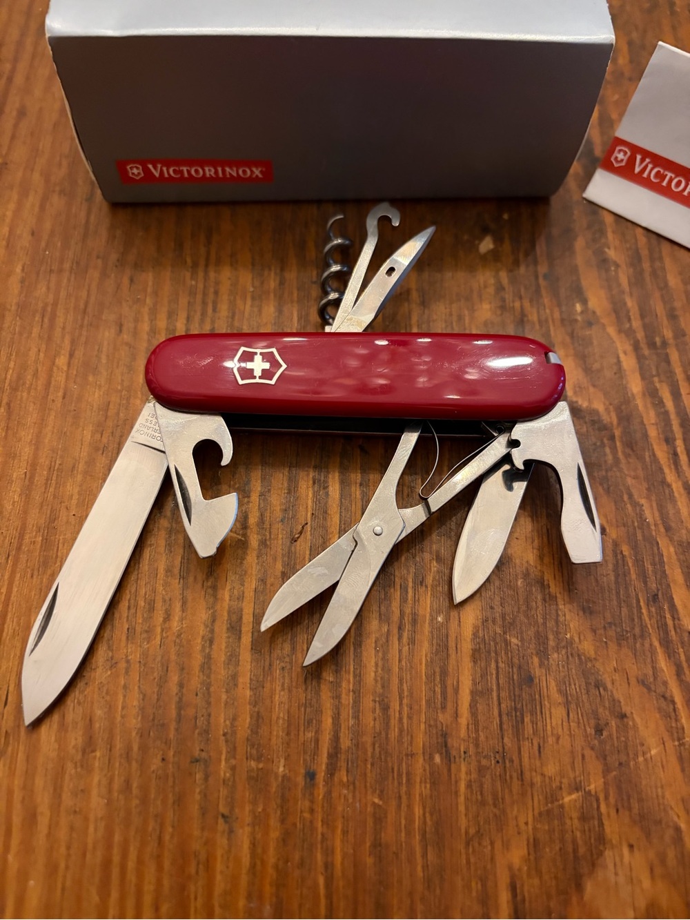 Victorinox Red Swiss Army Pocket Knife with Multiple Tools